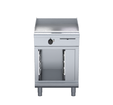 Waldorf 800 Series GPL8600E-CB - 600mm Electric Griddle Low Back Version - Cabinet Base