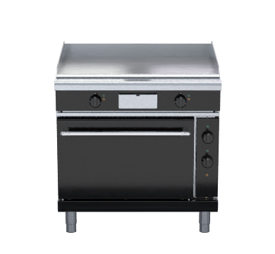 Waldorf Bold GPLB8910EC - 900mm Electric Griddle Convection Oven Range Low Back Version