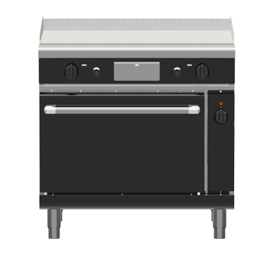 Waldorf Bold GPB8910GEC - 900mm Gas Griddle Electric Convection Oven Range