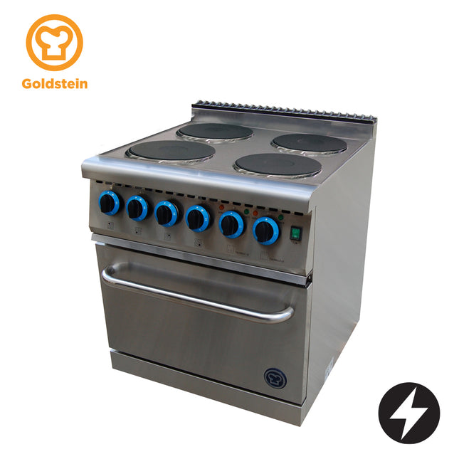 Goldstein Electric 4 X 2.0 Kw Solid Plates, 530 X 500 X 290 mm Fan Forced Electric Oven GR/EE710FF