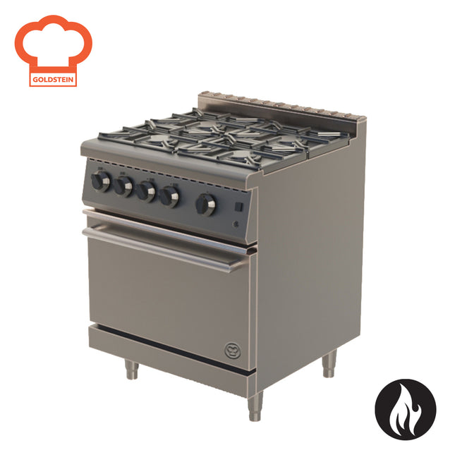 Goldstein Electric 4 Burners , 530 X 500 X 290 mm Fan Forced Gas Oven GR/G710FF