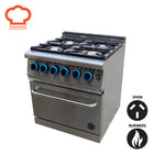 Goldstein Electric 4 Burners, 530 X 500 X 290 mm Fan Forced Electric Oven GR/GE710FF