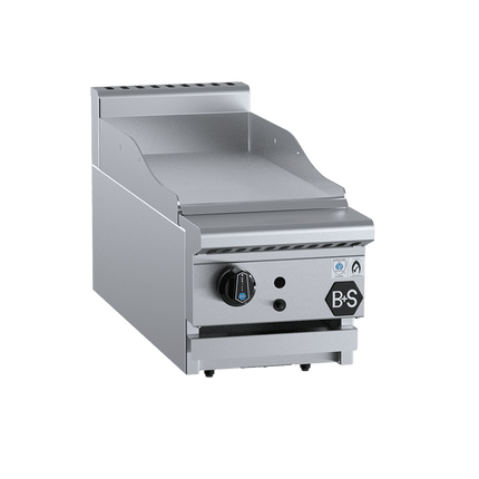 B+S Black Grill Plate 300mm Bench Mounted Natural Gas