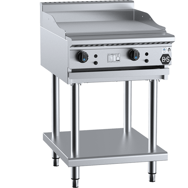 B+S Black Grill Plate 600mm Natural Gas