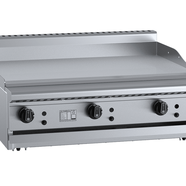 B+S Black Grill Plate 900mm Bench Mounted Natural Gas