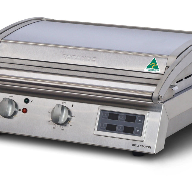 Roband Grill Station 8 slice, Smooth Plates with Electronic Timer 10A