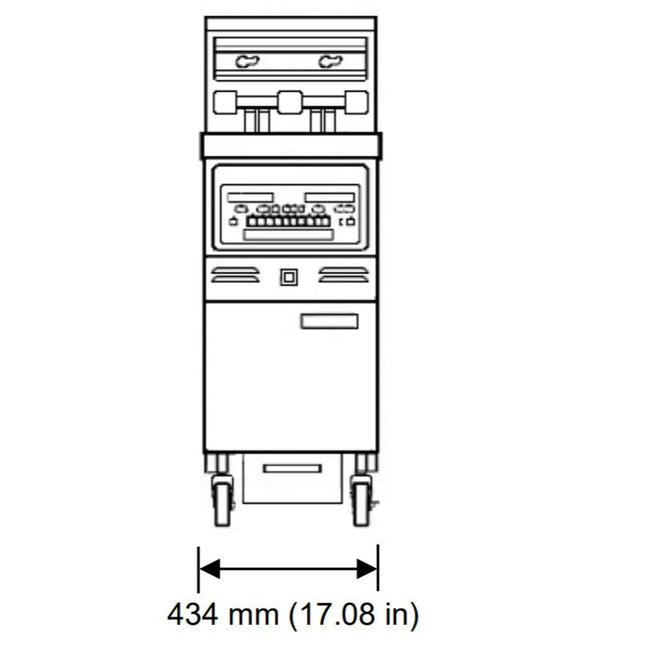 Henny Penny 18.3L GVE Series Single Well Open Fryer GVE 071