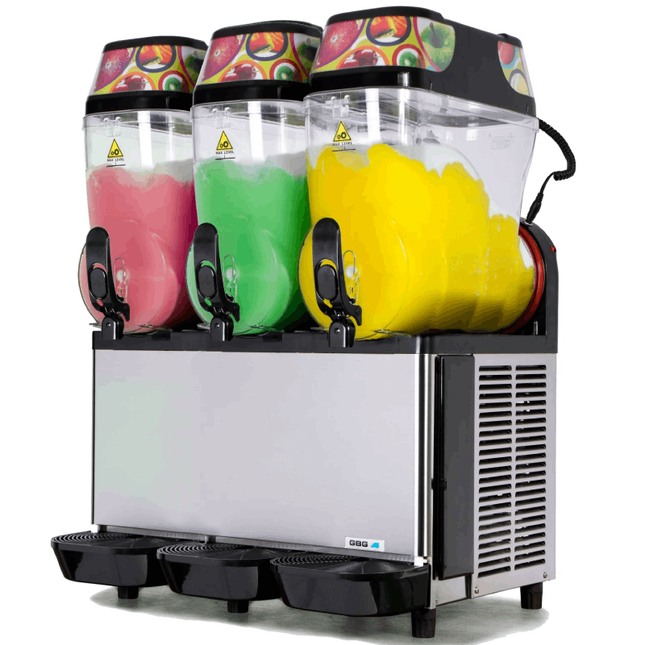 GBG Granitime Granita Machine 3 x 12L bowl 600mm x 480mm x 820mm