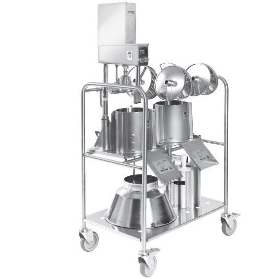 Hallde Accessories Trolley, Stainless Steel, with lockable wheels.