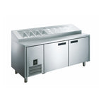 Glacian 2 Door Pizza Prep Fridge 416L HPB1815