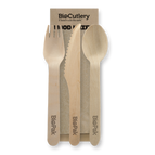 16cm knife, fork, spoon and napkin set, FSC Qty:400