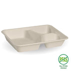 3 compartment base Qty:500 / white (B-LB-3C-N-PF)
