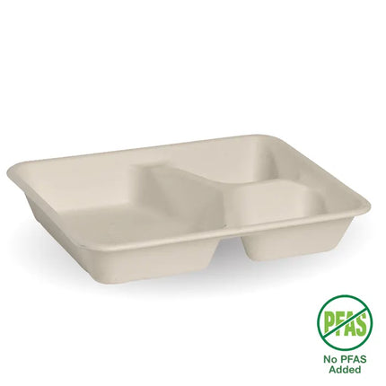 BioPak B-LB-3C-N-PF 3 compartment base white