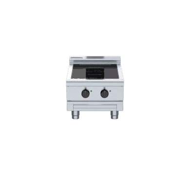 Waldorf 800 Series INL8200R3-B - 450mm Electric Induction Cooktop Low Back Version - Bench Model