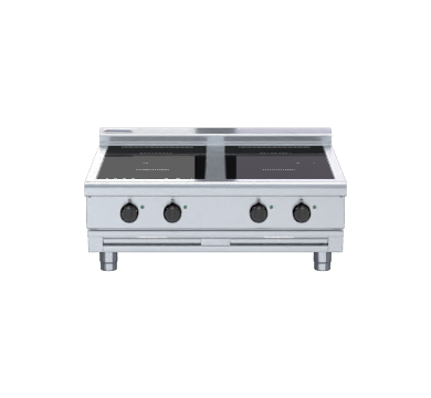 Waldorf 800 Series INL8400R3-B - 900mm Electric Induction Cooktop Low Back Version - Bench Model