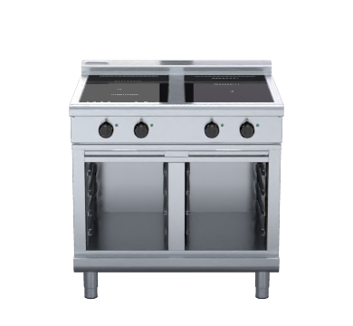 Waldorf 800 Series INL8400R5F-CB - 900mm Electric Induction Cooktop Low Back Version - Cabinet Base