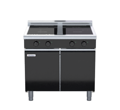 Waldorf Bold INLB8400R3-CD - 900mm Electric Induction Cooktop Low Back Version - Cabinet Base