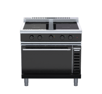 Waldorf Bold INLB8410ECR3 - 900mm Induction Range Convection Oven Low Back Version