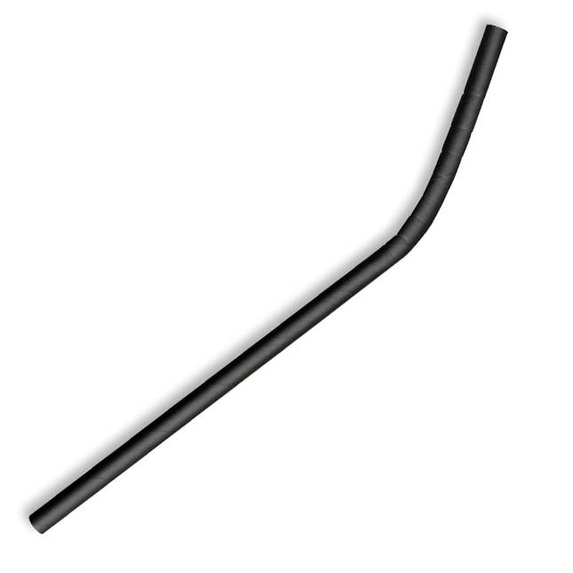 BioPak JP-PBS-6X197-BENDY-B 6mm bendy straw black