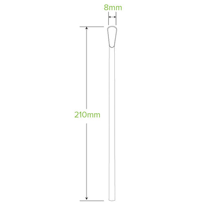 BioPak JP-PBS-8X210-SPOON-IW 8mm individually wrapped spoon