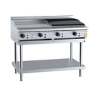 K+ Combination 600mm Grill Plate & 600mm Char Broiler on Stand Natural Gas KBT-GRP6-CBR6-NG