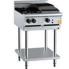 K+ Combination Two Open Burners Plus  300mm Char Broiler On Stand Natural Gas
