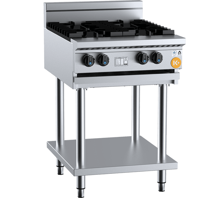 K+ Four Burner Boiling Top Cooktop Open Burner on Stand Natural Gas