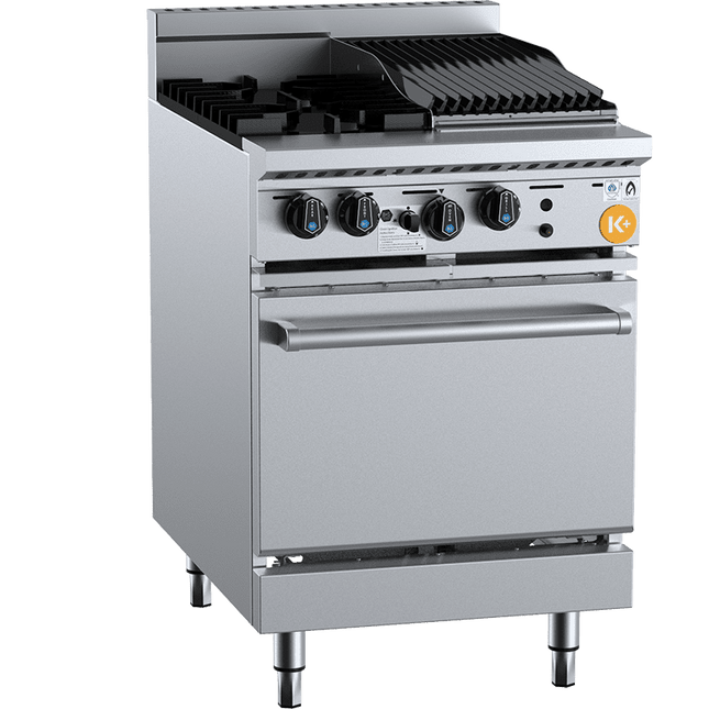 K+ Two Open Burner Oven With 300mm Char Grill Natural Gas