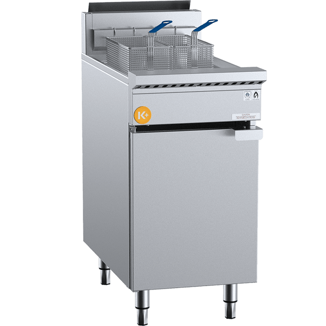 K+ 21L Single Pan Two Baskets Turbo Deep Fryer LPG