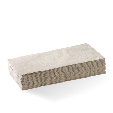 BioPak L-DN1/8-N 2-ply 1/8 fold dinner napkin natural
