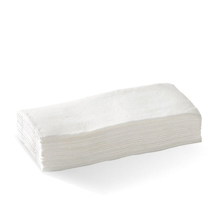 BioPak L-DNQ1/8-W 2-ply 1/8 fold quilted dinner napkin