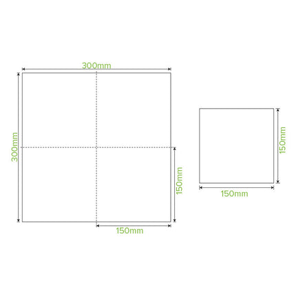 BioPak L-LN1/4-1PN 1-ply 1/4 fold lunch napkin natural