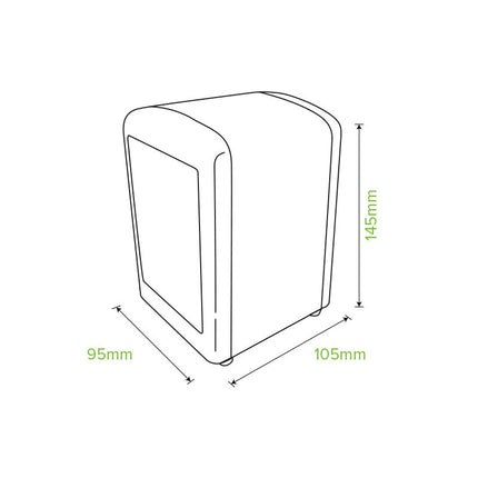 BioPak L-TCD-TT Tall/compact BioDispenser table top - plain