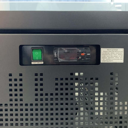 Thermaster 459L Single Glass Door Supermarket Fridge Black LG-600BGBM