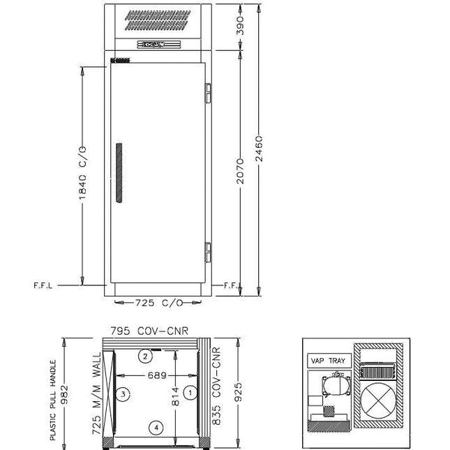 Williams Ruby - One door Freezer