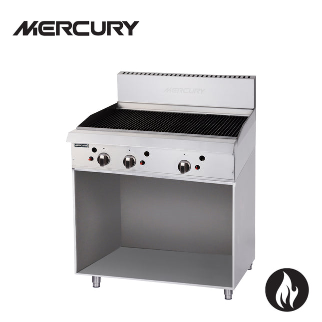 Mercury Gas 3 'U' Shape Burners Griddle 915 X 510 mm On Stand MCN-36-FR