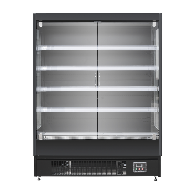 AG Equipment MSD1300 open display fridge — front view