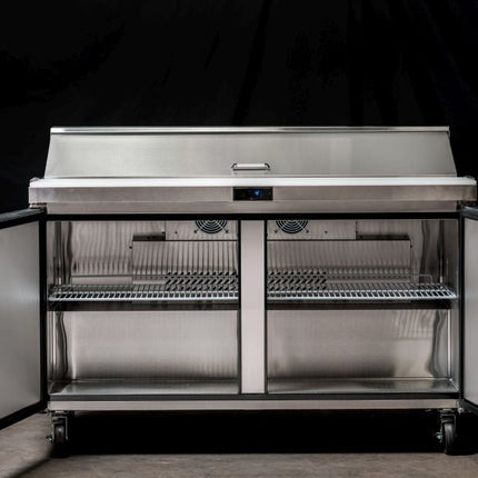 Atosa Double Door Sandwich Prep Table Refrigerator MSF8302