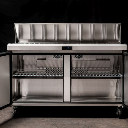 Atosa Double Door Sandwich Prep Table Refrigerator MSF8302