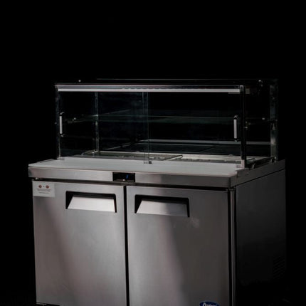 Atosa 2 Door Sandwich Bar With Glass Canopy 1225Mm MSF8302G