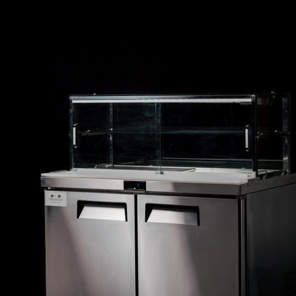 Atosa 2 Door Sandwich Bar With Glass Canopy 1225Mm MSF8302G