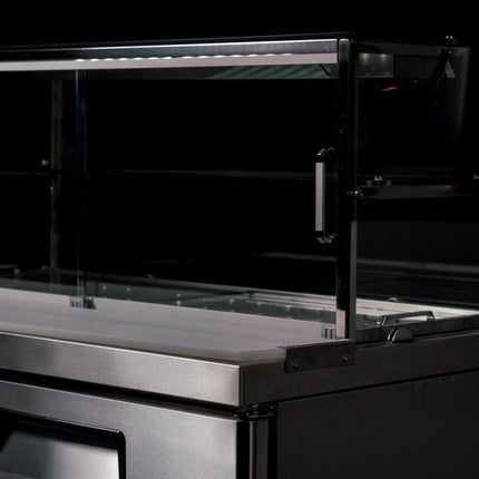 Atosa 2 Door Sandwich Bar With Glass Canopy 1225Mm MSF8302G