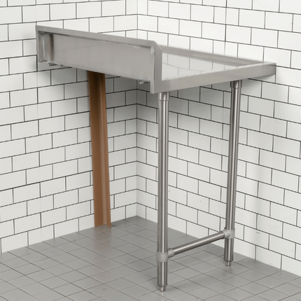 Modular Systems Modular System Clean Dish Table With Splashback CDT-1200L - Image 8