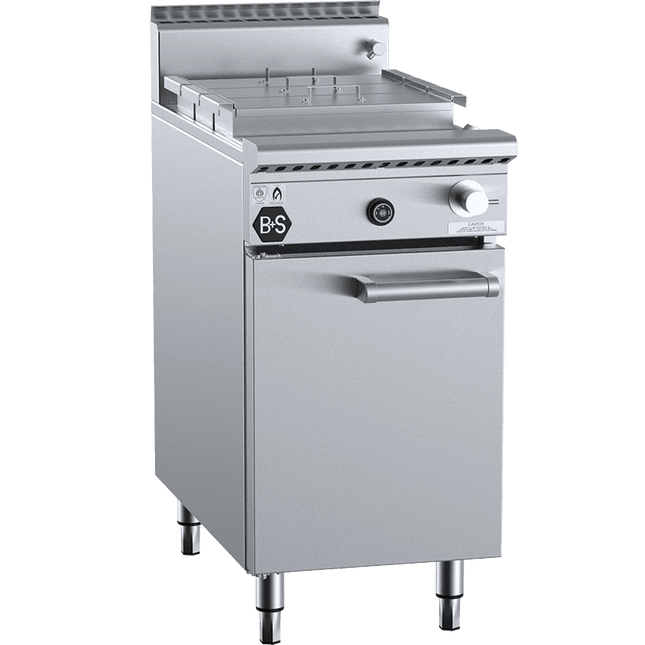 B+S Black Noodle Cooker with Soup Warmer insert (3 rec pots) Natural Gas