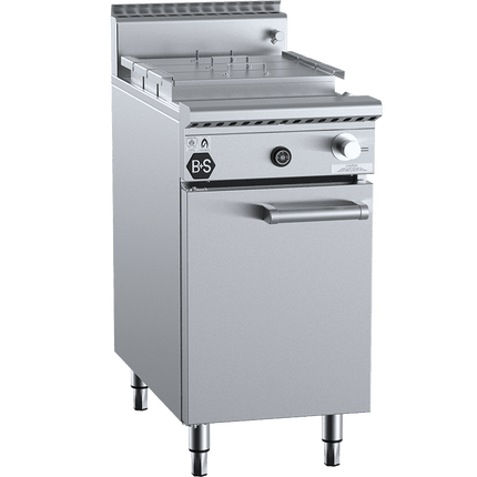B+S Black Noodle Cooker with Soup Warmer insert (3 rec pots) LPG