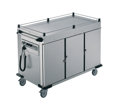 Rieber NORM-III-0 - 3 x Heated Cabinets Mobile Food Transport Trolley