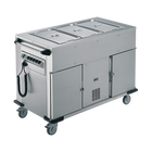 Rieber NORM-III-1-1K - Bain Marie Top 1 x Heated Cabinet 1 x Refrigerated Cabinet Mobile Food Transport Trolley