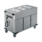 Rieber NORM-III-3 - Bain Marie Top 3 x Heated Cabinets Mobile Food Transport Trolley