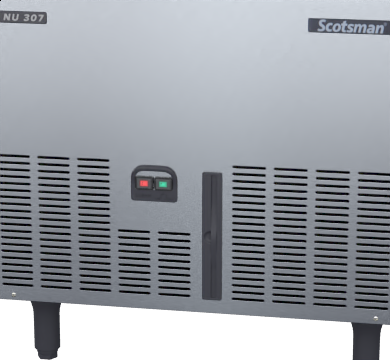 Scotsman NU 307 AS OX - 125kg - Self Contained Dice Ice Maker - NU_307_AS_OX_RCLOSEUP_AN