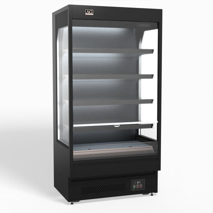 AG Equipment 1000mm 440L Open Display Fridge OMS1000
